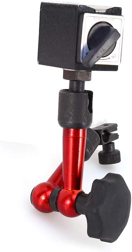 Adjustable Magnetic Base, Magnetic Base Holder 3 Joints High Stability with On Off Switch for Industry for Workpiece Field