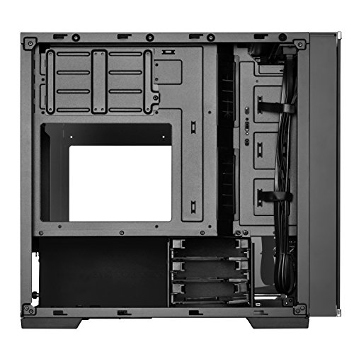 SilverStone SST-LD01B Lucid Mini Tower Micro ATX Custodia per computer, alta prestazione del flusso d'aria silenzioso, 3x vetro temperato