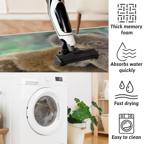 Tapis antidérapant TropicalLife absorbant et moelleux pour salle de bain