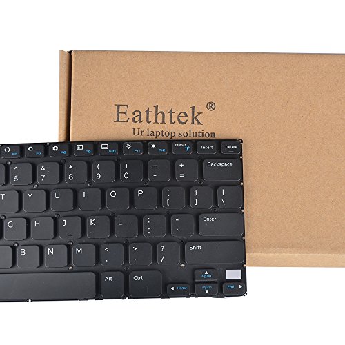 Eathtek Replacement Keyboard Without Backlit and Frame for Dell Inspiron 11 3147 3148 Series Black US Layout (Not fit for 3137 3157 Laptop!)