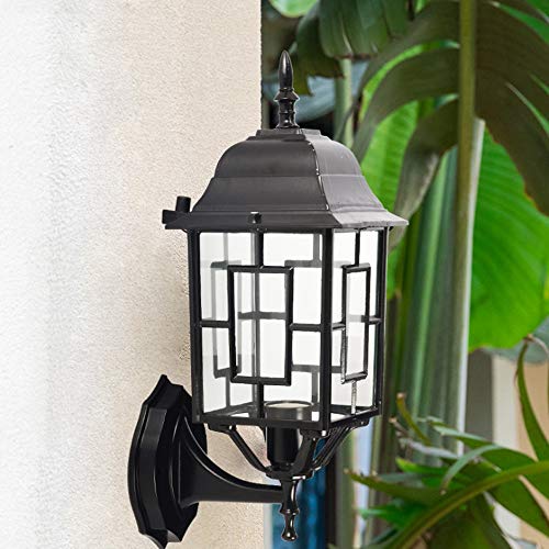 Lanterne murale extérieure E27 rétro et moderne pour éclairage de jardin - 3