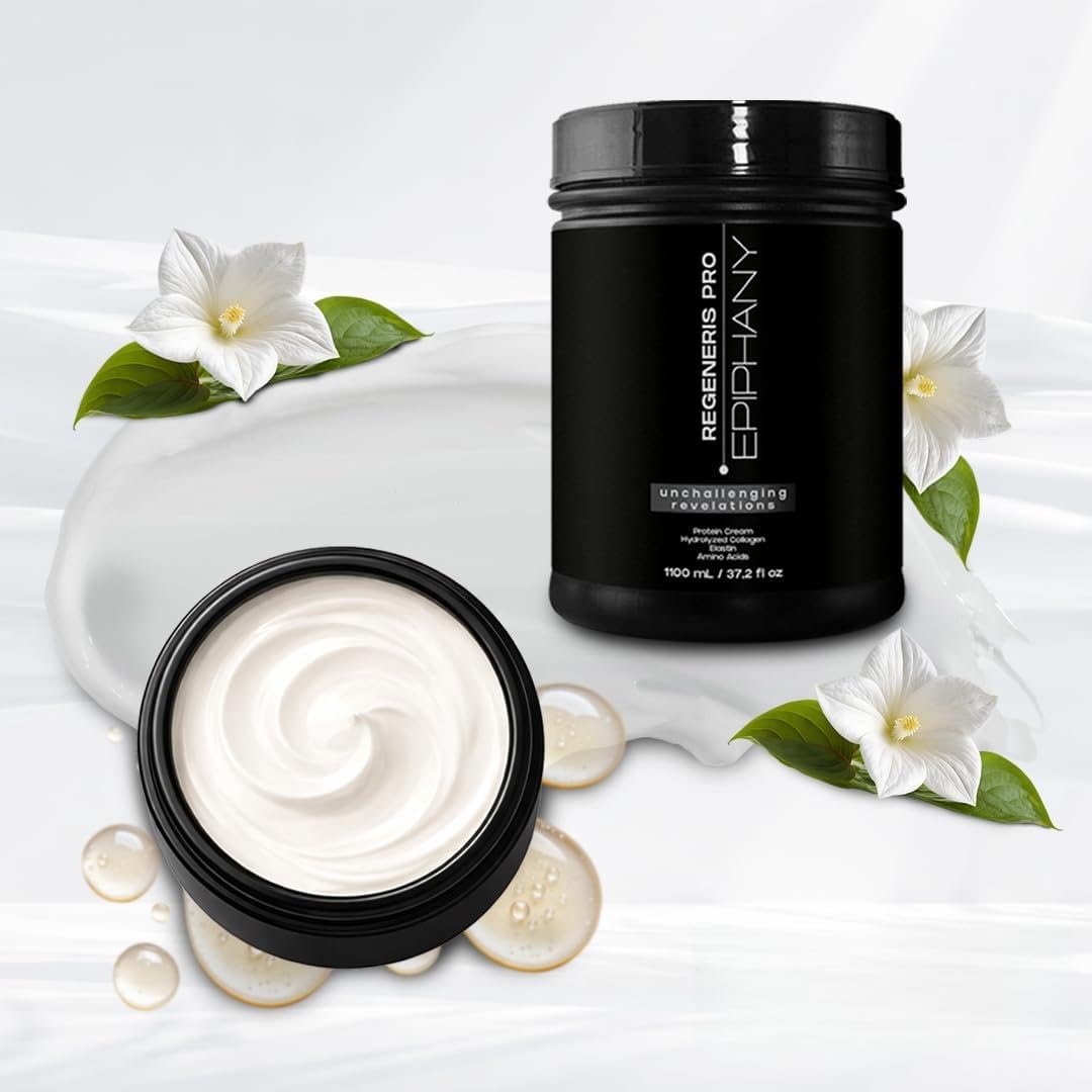 Epiphany Regeneris Pro Organic Molecular Hair Repair Cream, Repairs Dry or Damaged Hair, Reverses Hair Damage from Bleach, Color, Heat and Chemical Processes. Contains Colagen and Protein