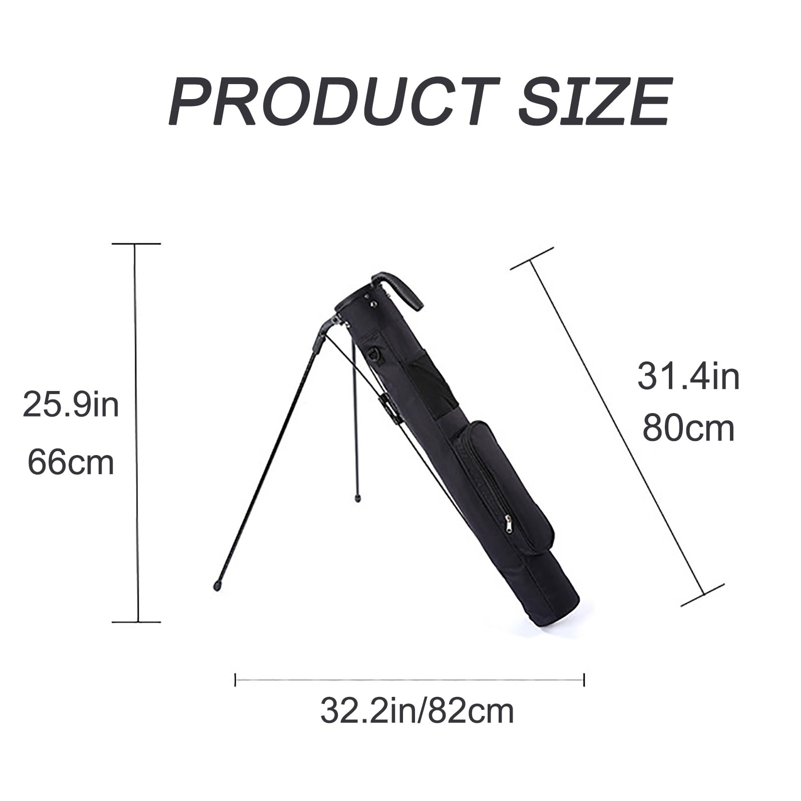 XTRYBHD Golf Bag, Lightweight Golf Club Bags with Stand and Strap, Pitch and Putt Golf Cart Bag, Golf Gifts for Men (Size : Blue)