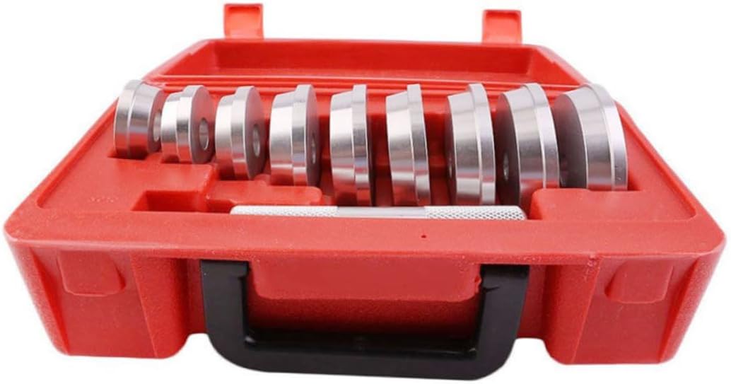 10Pcs Axle Bushing Bearing Race Seal Removal Tool with Knurled Handle Durable Installer for Wheel Bearings Versatile Disc for Easy Operation