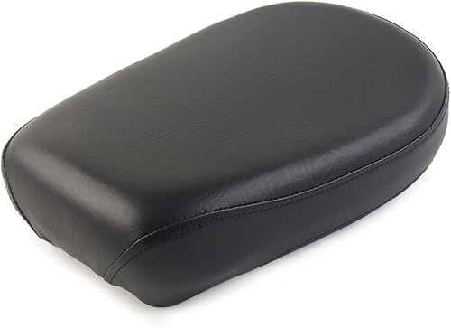 LIRU - Cojín para asiento de pasajero trasero de motocicleta para Yamaha XVS 650 1998-2010, V-Star 650 1998-2010, negro