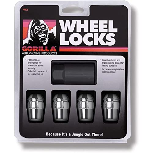 Gorilla Wheel Locks - Chrome for 1997-2019 C5, C6, C7, Z06, ZR1, Grand Sport Corvette (Wheel Locks ONLY)
