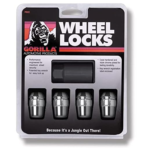 Gorilla Wheel Locks - Chrome for 1997-2019 C5, C6, C7, Z06, ZR1, Grand Sport Corvette (Wheel Locks ONLY)