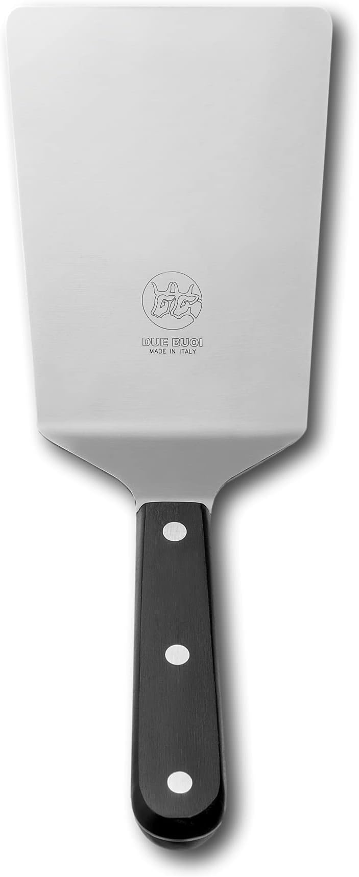 DUE BUOI Wide Spatula blade dimension 4" x 6.1/3". Good for Burger Kitchen bbq grill griddle pastry. Non-stick Durable. ICQ Approved.