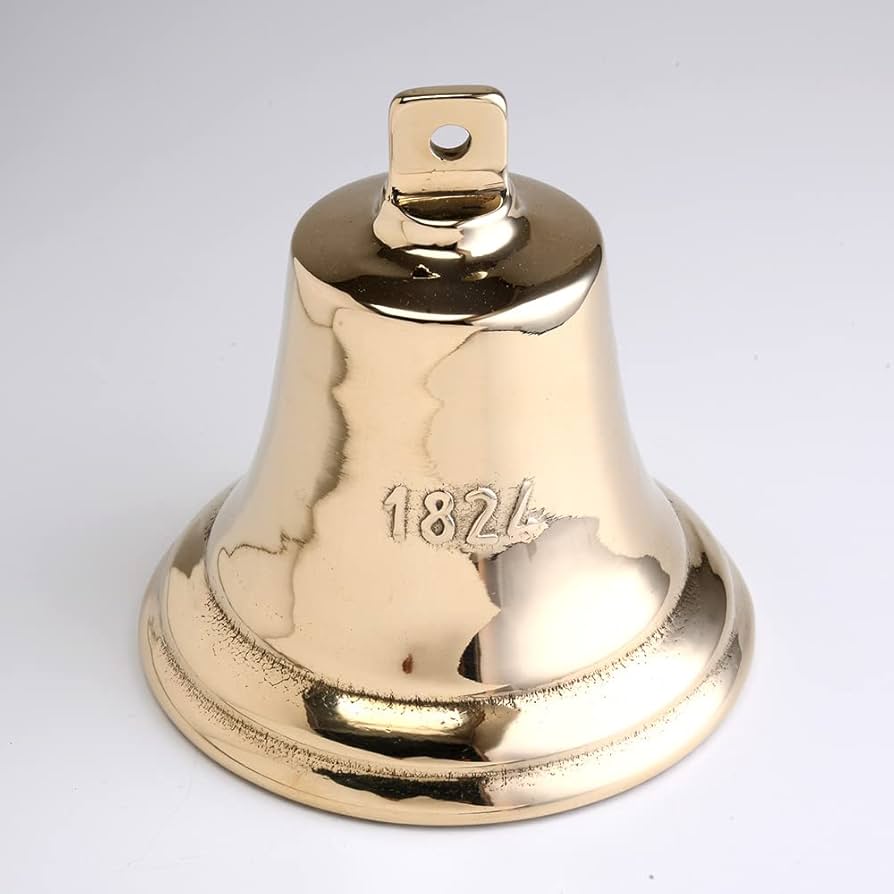 真鍮ベル .（銅と亜鉛の合金）約20センチ 真鍮ベル .（銅と亜鉛の合金）約20センチ 真鍮ベル .（銅と亜鉛の