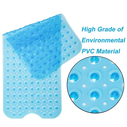 Hito-Goods Badmat, badmatten, antislip, schimmelbestendig, extra lange douchemat met zuignap voor badkamer, badmat… - Image 5