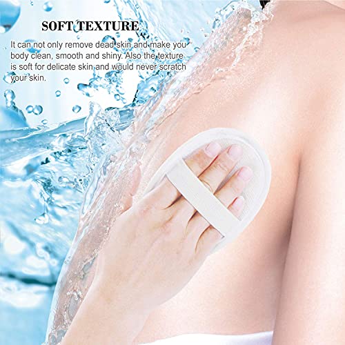 Lsiwmsk 3 Pack Long Bath Loofahs Stretchable Braided Mesh Exfoliating Loofah Back Scrubber Ball Body Bath Shower Sponge 3 Colors (3 X Bath Sponge + 2 X Loofah Pad) #TOP2