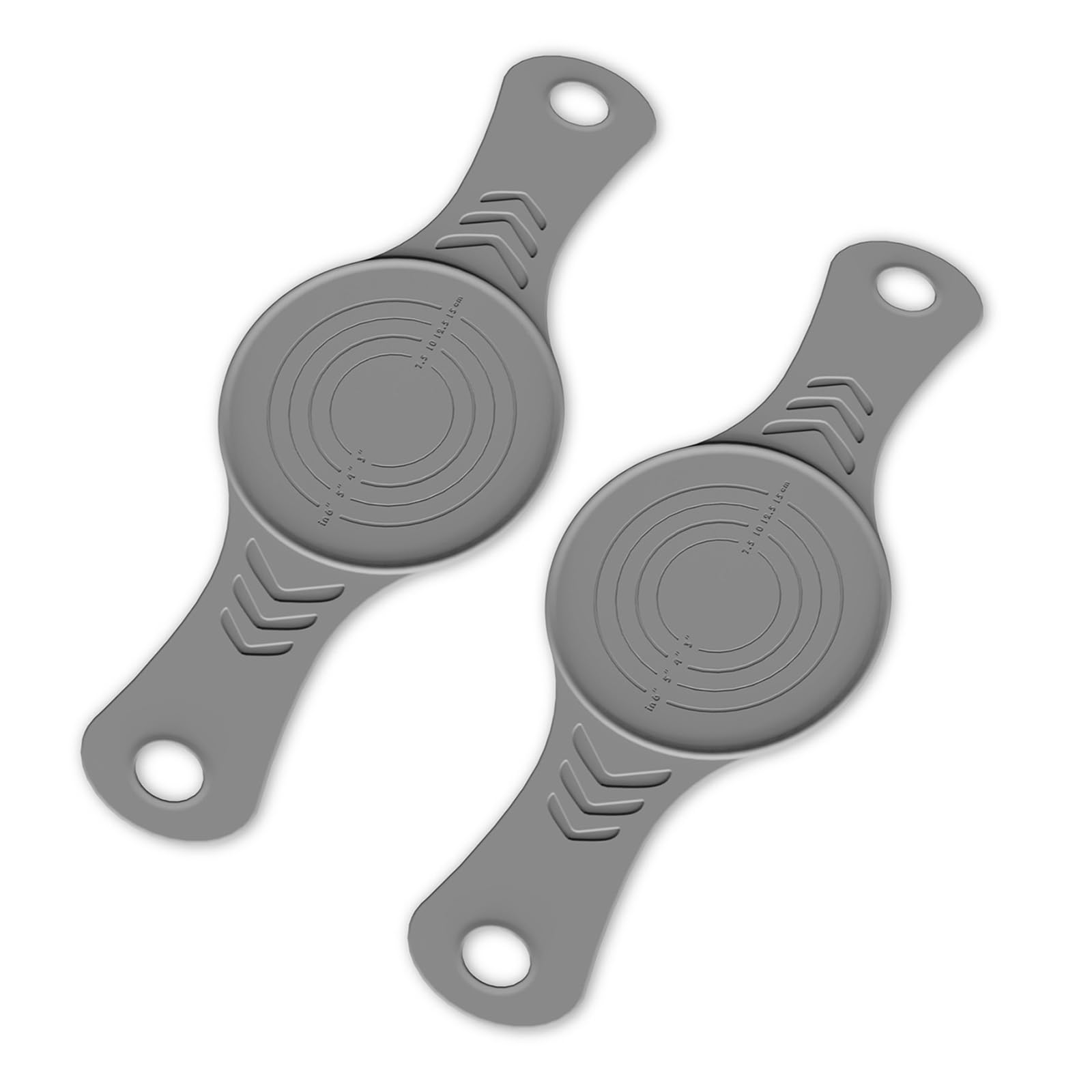 FGDTREE 2 Pack Silicone Dough Mat with Handles for Bread and Pizza Making and Design Sourdough Baking Mat
