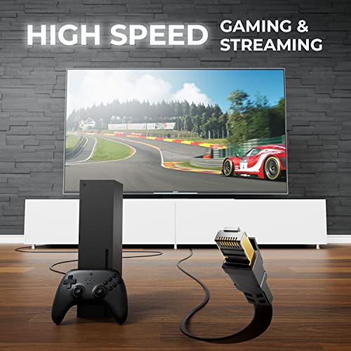 DeleyCON 7,5m CAT8.1 Cavo di Rete Flat 40Gbit