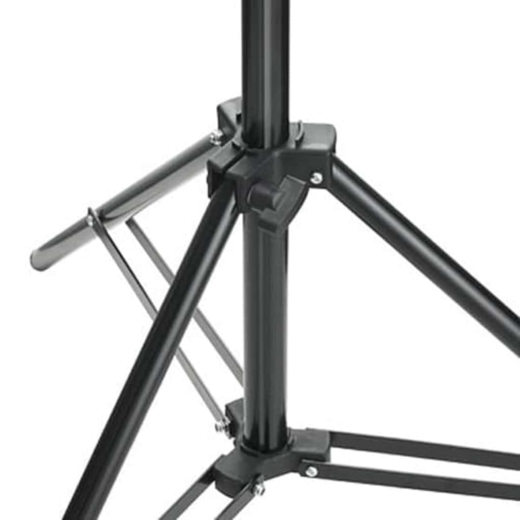 vidaXL Fotostudio Set Hintergrundsystem Studioschirm Studioleuchte Studiolampe Fotolampe Studioset Hintergrund Leuchten Schirm Stative Tragetaschen
