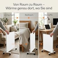 Hocosyme Infrarotheizung Standgerät 300W Mobil & Flexibel – Ansicht 3