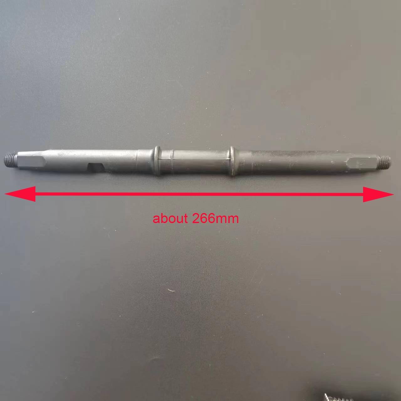 3pcs Chrome Wide Crank w/ 44T Sprocket w/Extended Bottom Bracket Assembly