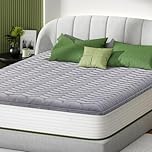 Medium Firm Foam Mattress Topper - Back Pain Relief, Supportive Breathable Bed Topper for Restful Sleep, Fits Queen/King/Full/Twin/Twin XL