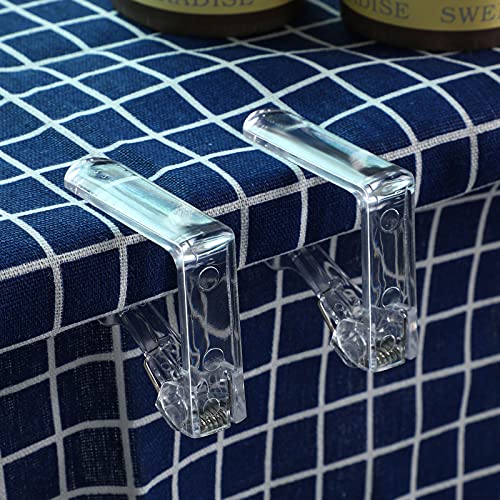 Pinces à nappe de pique-nique transparentes à ressort résistant - 7