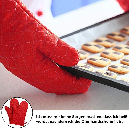 Voarge Set di 4 guanti da forno, guanti da forno e...
