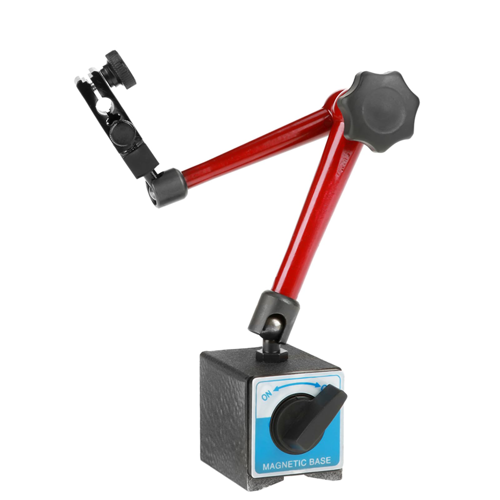 Sxhlseller Regulowana Uniwersalna Podstawa Magnetyczna 350 Mm, Uchwyt do | Alloy Steel Body, 7kg Holding Force, ON/OFF Switch, for Dial Indicator & Machine Setup