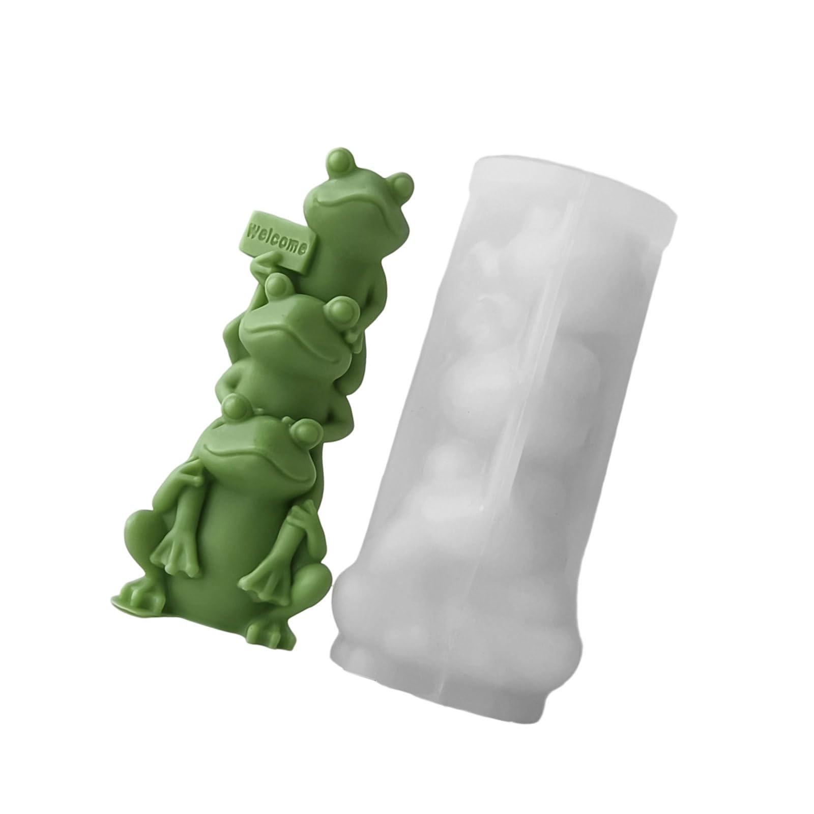 Qusinfc Cartoon Animal Molds Casting Silicone Ornament Plasters Frogs Epoxy Resin Molds Frogs