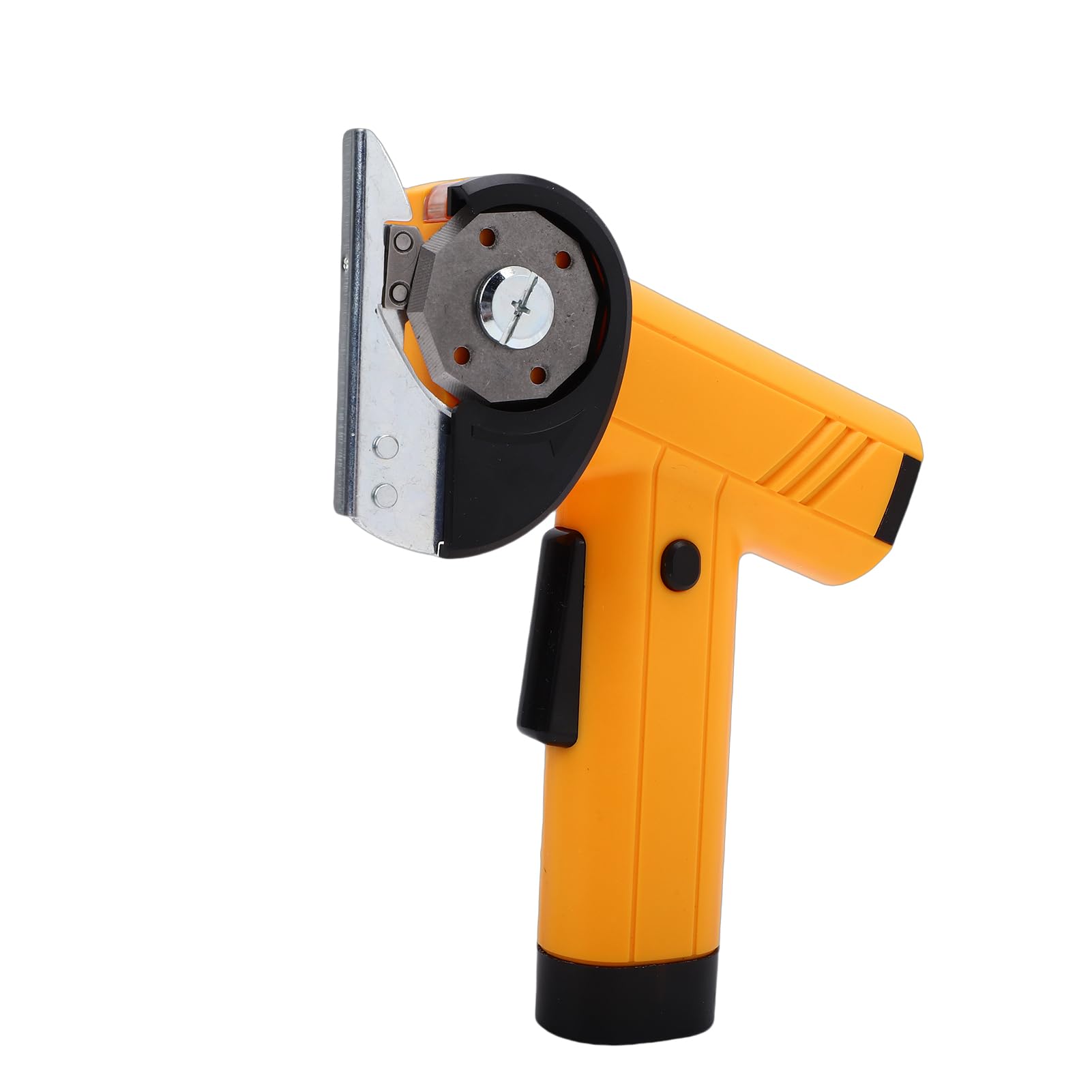 Ciseaux électriques sans fil pour tissu, coupe rechargeable à 4 vitesses avec sac de rangement léger pour bricolage, artisanat, coupe du cuir, jaune
