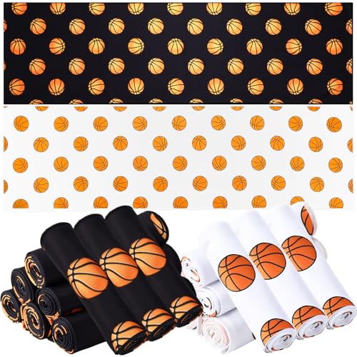 FuWeave 12 Pcs Black, White Basketball Soccer Cooling Towel 40''x12