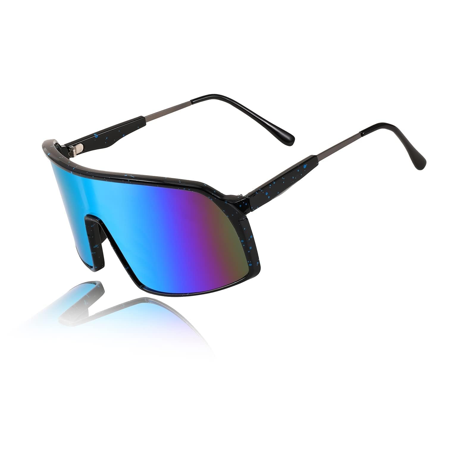 Kaesaer Men Women One Piece Oversized Shield Teens Sports Sunglasses Mirror Visor Baseball Cycling Outdoor Glasses E1043-image-19
