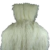 Thomas Collection White Faux Fur Throw Blanket & Bedspread - White Mongolian Fur Blanket - Super...