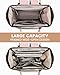 LOVEVOOK Laptop Backpack for Women Fashion Business Computer Backpacks Travel Bags Purse Doctor Nurse Work Backpack with USB Port, Fits 15.6-Inch Laptop Beige Pink