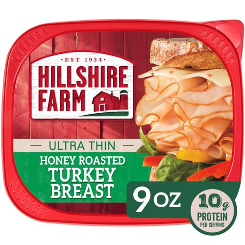 Hillshire Farm Ultra Thin Sliced Deli Lunch Meat, Honey Roasted Turkey Breast, 9 oz