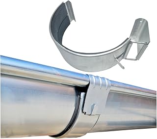 Dachrinnenverbinder Rinnenverbinder Verzinkt Dachrinne 6-tlg./333 - Rinnendurchmesser 153 mm