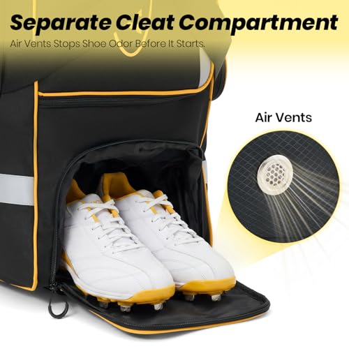 Fanwoli 81L Rolling Baseball Catchers Bag