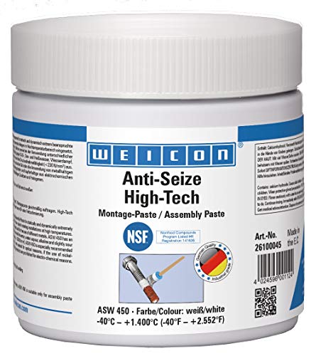 WEICON Anti-Seize High-Tech Assembly Paste | 450 g | Protection Against Corrosion, Metal-Free
