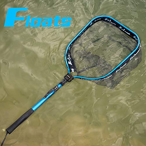 Yvleen Floating Fishing Net - Folding Fishing Landing Net With Rubber Coating Mesh For Easy Fish Catch And Release, Fishing Net For Freshwater And Saltwater #TOP1