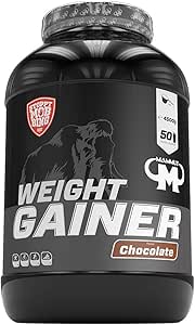 Mammut Nutrition Weight Gainer Crash 5000 Chocolate, Kohlenhydrate, Masseaufbau Gainer mit Creatin, 4500 g Dose