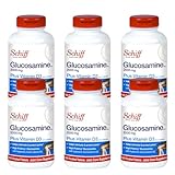 Schiff Glucosamine 2000mg with Vitamin D3 and Hyaluronic Acid, 150 tablets - Joint Supplement (Pack of 6)
