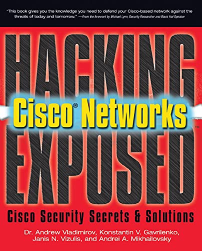 Buy Hacking Exposed Cisco Networks — BookShops.in