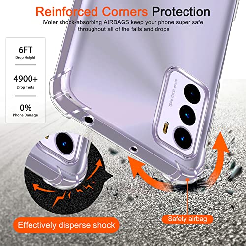 Image of Lustree Back Cover Transparent Case Compatible with Motorola G31 | Clear + TPU Case with 4 Corner Air Cushion Protection & Camera Protection | Slim& Stylus Cover