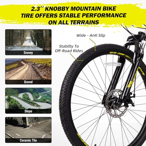 Image of WEIZE 26 27.5 in Mountain Bike Trail MTB Bicycle for Men Women