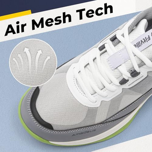 FitVille Wide Tennis Shoes for Men Pickleball Shoes Lightweight Breathable All Court Athletic Shoes with Arch Support & Wide Toe Box4