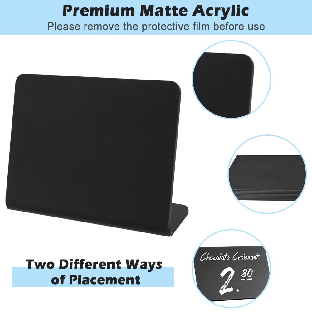 Set 20 Lavagnette Segnaposto Cancellabili - Per Ristoranti, Matrimoni, Feste Con Penne - Foto 4