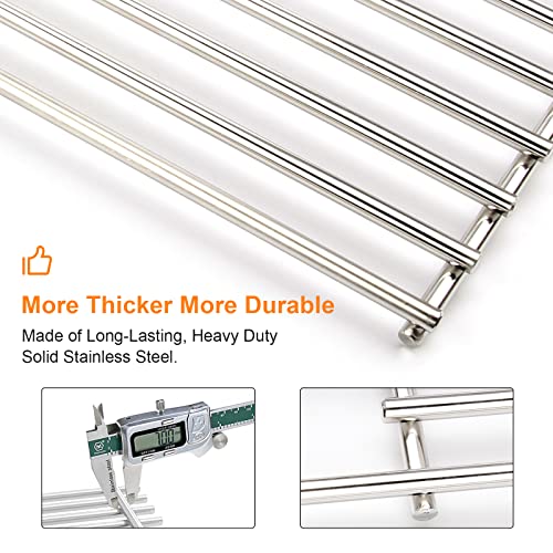 Utheer 7639 304 Stainless Steel Grill Grates For Weber Spirit I & Ii 300 Series, Spirit 700, 17.5" Cooking Grates For Genesis Silver B/C, Genesis Gold B/C, Genesis Platinum B/C, Genesis 1000-3500 #TOP4