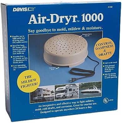 Davis Air-Dryr 1000 Marine Air Dryer Dehumidifier for Boats, RVs, Storage Rooms