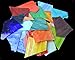 Lanyani Glass Mosaics Pieces Stained Glass, Assorted Colors and Shapes, 1kg/35 Ounce