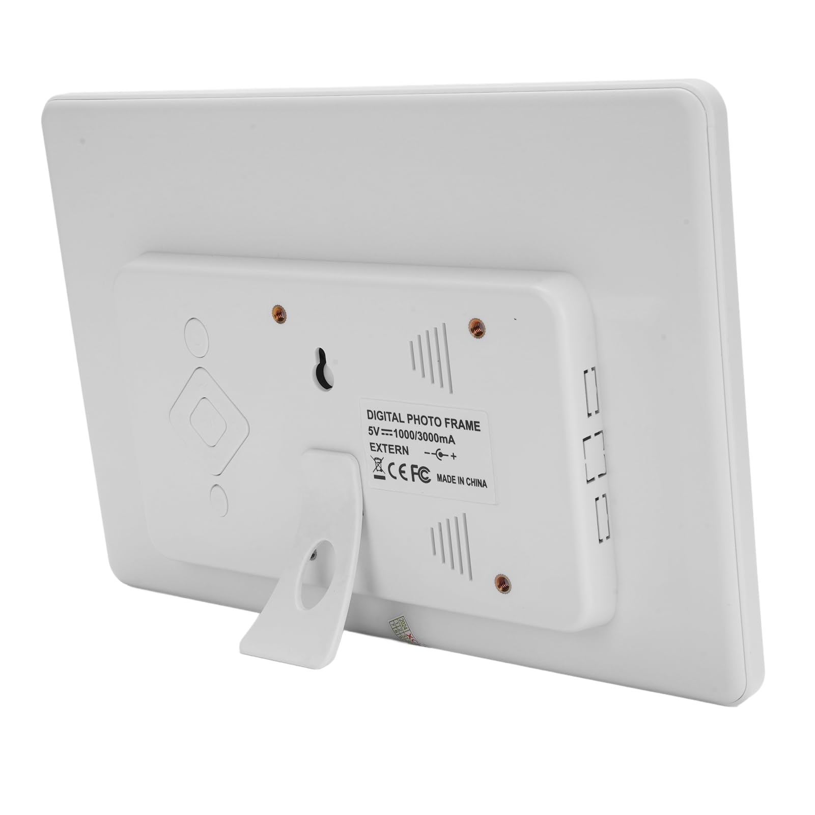 Frame di Foto Digitale da 10 Pollici, Cornice Fotografica Digitale 1080P HD, Porta Altoparlante e USB Integrata, Condividi Foto/video Immediatamente Tramite App da Qualsiasi (Bianco)