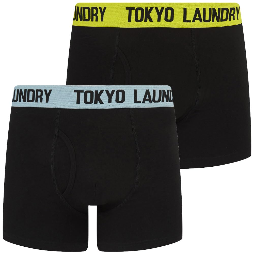 Tokyo Laundry Men's 2 Pack Gift Box Stretch Cotton Boxer Shorts Set