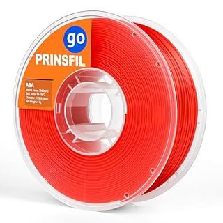 PRINSFIL GO ASA フィラメント｜高耐熱・UV耐性｜全天候型・屋外造形に最適な3Dプリント素材 | Filament asa レッド 1kg red