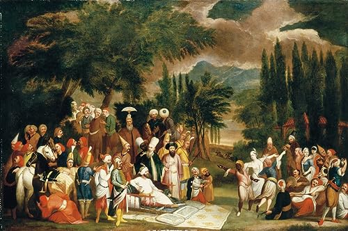 Lienzo decorativo para pared de La partida de caza del sultán Ahmed III, 60x90cm