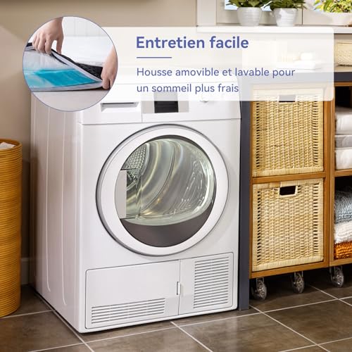 Surmatelas Mémoire de Forme Gel 140x190 Amazon Basics